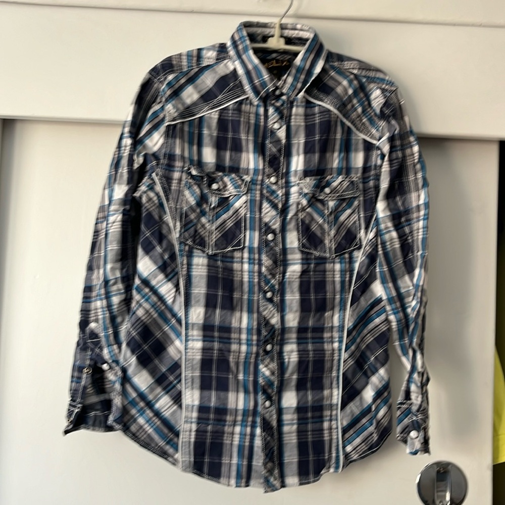 Euc western pearl snap shirt